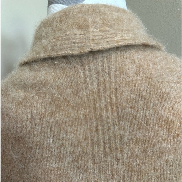 SAKS FIFTH AVENUE Tan Cashmere Sweater/cardigan, EUC! - Picture 4 of 7